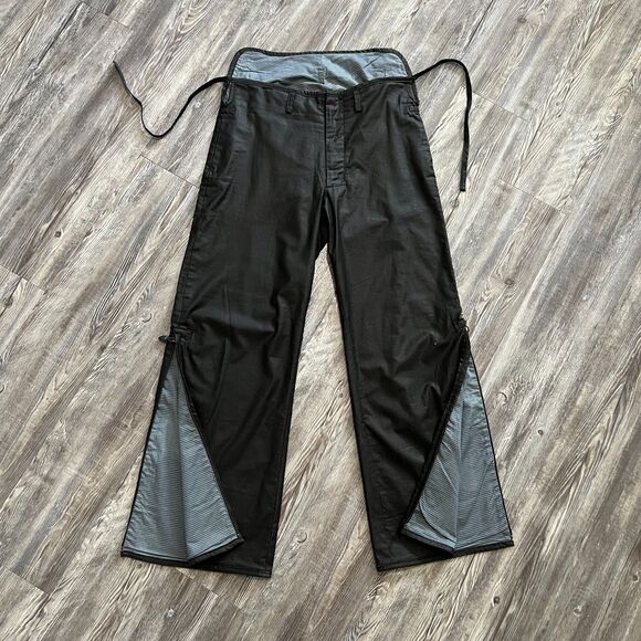 Diesel Linen Blend Ottolinger Wide Leg Zip Vent Pants M - Picture 8 of 15